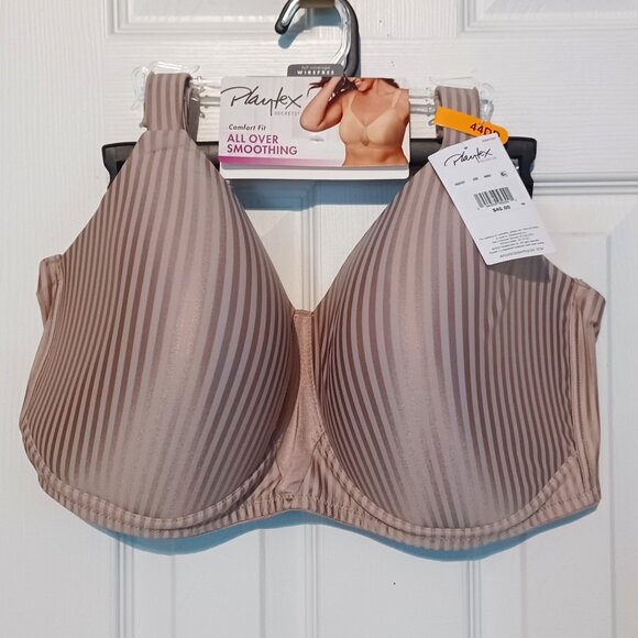 New Playtex T-shirt Bra 44DD Beige Wireless Lightly Padded - Picture 1 of 5